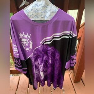 Purple & Black September girl Lion shirt